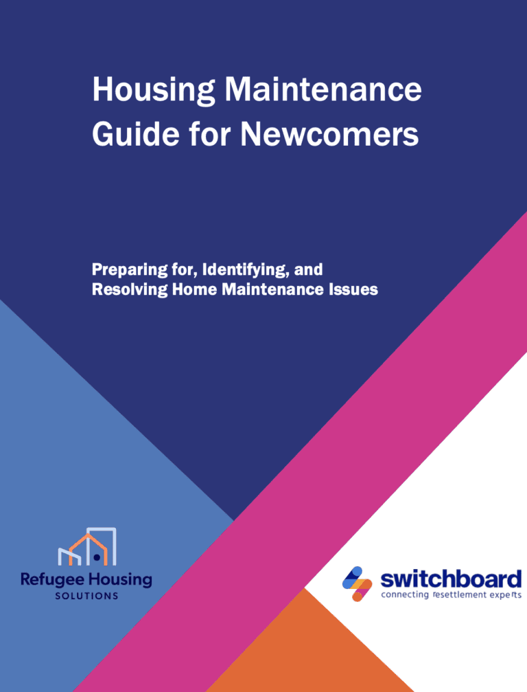 Housing Maintenance for Newcomers
